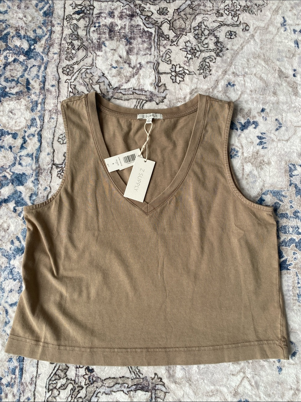NWT Z Supply  V-Neck Tank Top in Ifed Coffee